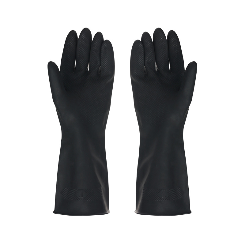 Rubber Glove Cleaning - Черные перчатки 1 пара, перчатки для
