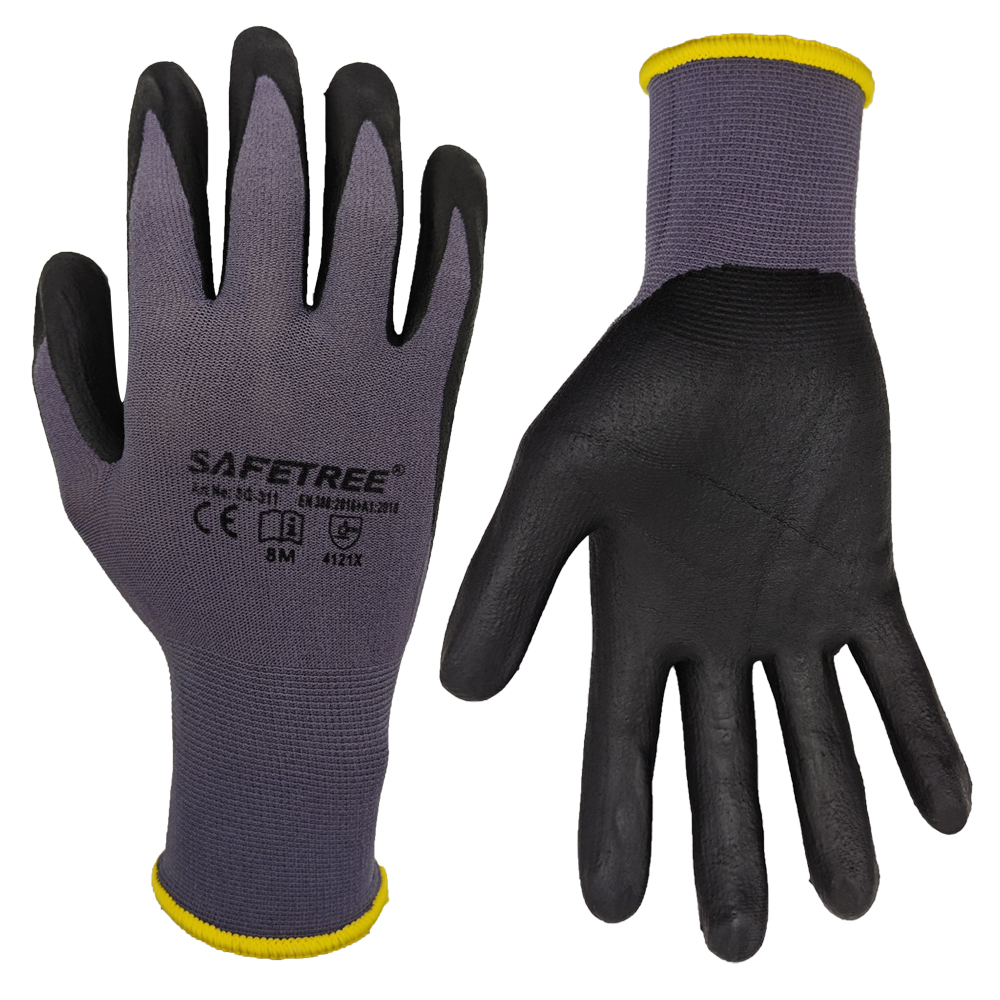 Nitrile Mechanic Glove - SAFETREE 10 пар нейлоновых защитных перчаток
