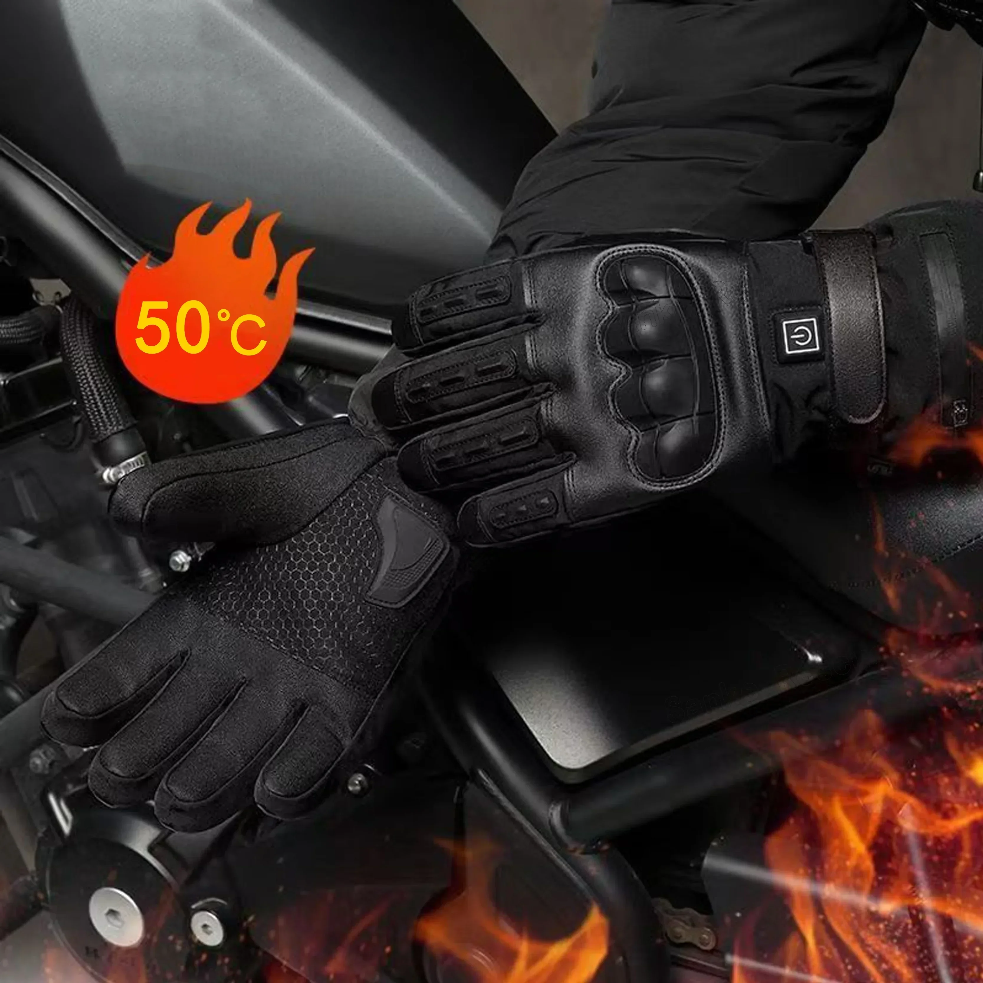 Ski Glove Waterproof - Перчатки с электрическим подогревом, термотеплые перчатки,