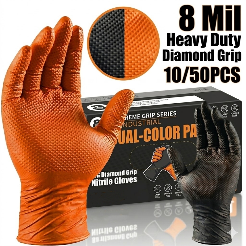 Прочные оранжевые нитриловые п – обзор и цена Nitrile Mechanic Glove