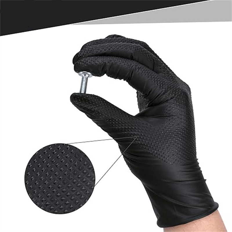 Сверхмощные черные нитриловые  – обзор и цена Nitrile Mechanic Glove