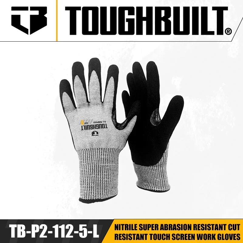 TOUGHBUILT TB-P2-112-5-L/S/M Н – обзор и цена Nitrile Mechanic Glove