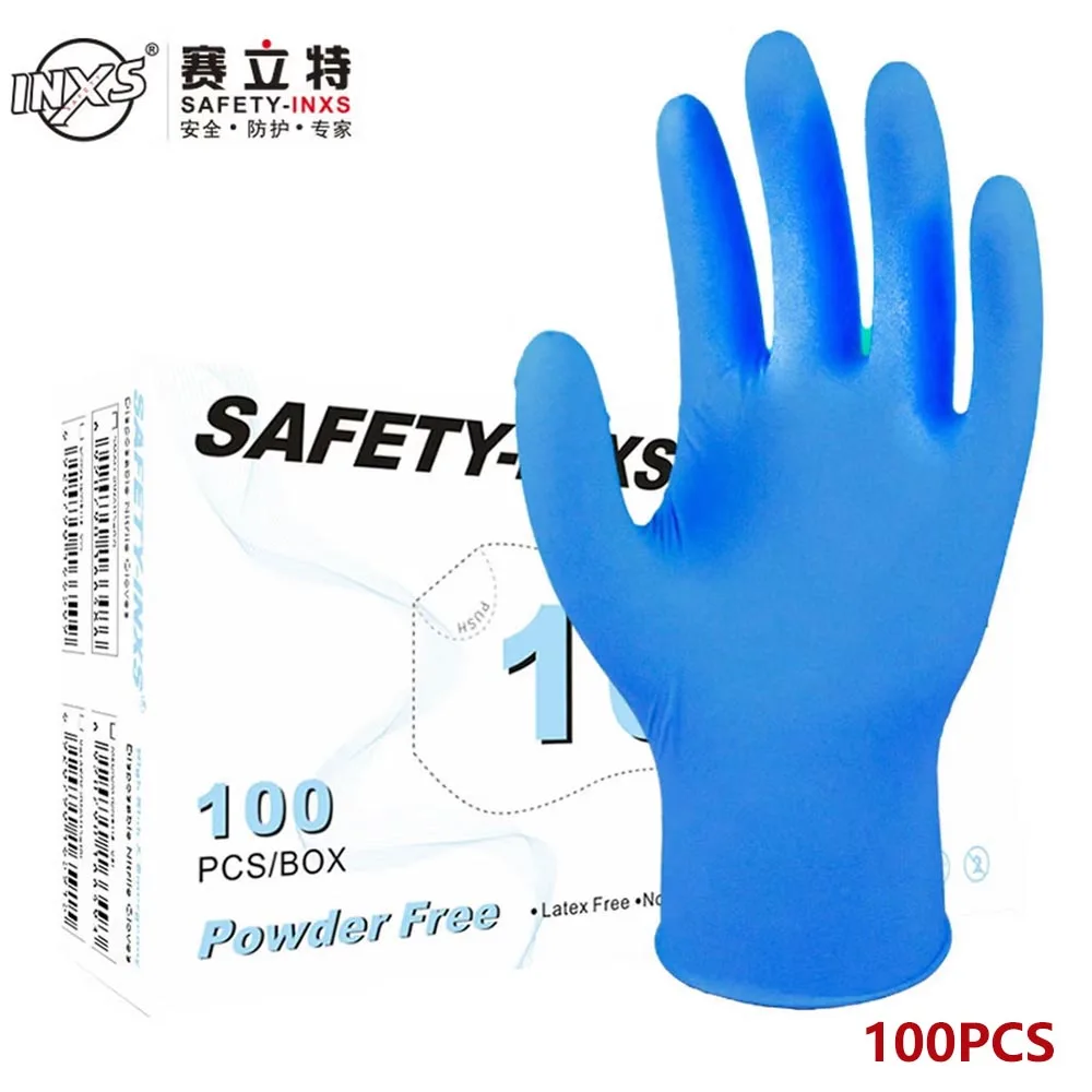 100 шт. синих нитриловых смотр – обзор и цена Exam Glove Nitrile