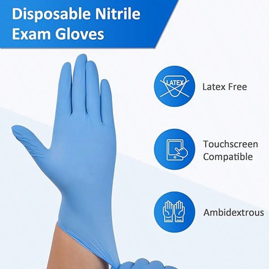 100 шт. прочных одноразовых ни – обзор и цена Rubber Glove Cleaning