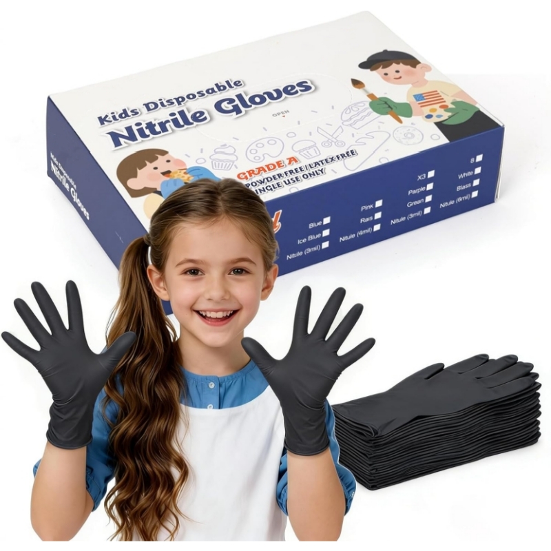 Детские черные нитриловые одно – обзор и цена Latex Disposable Glove