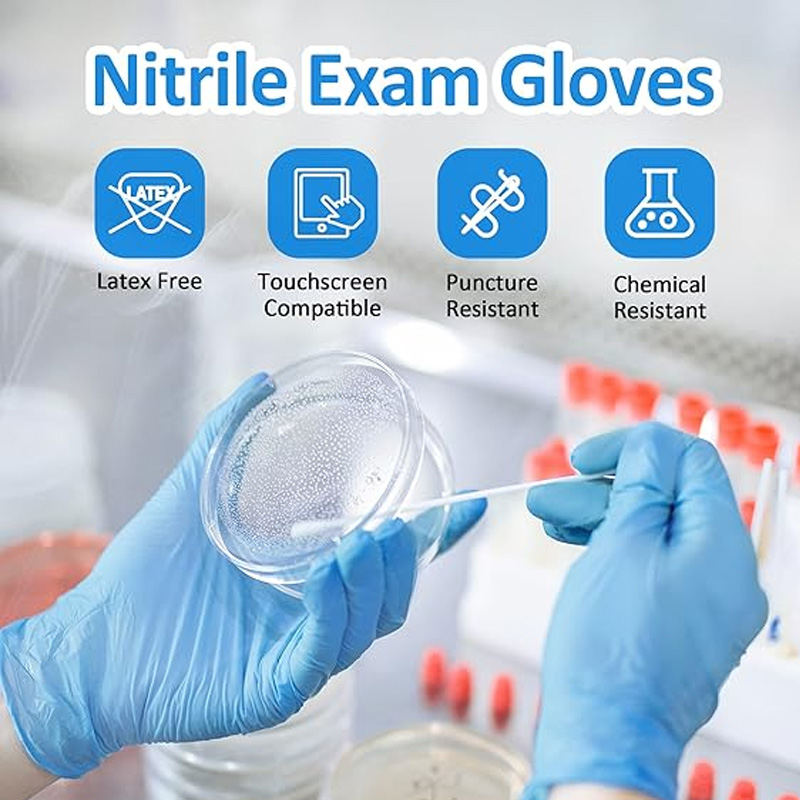 Медицинские нитриловые перчатк – обзор и цена Exam Glove Nitrile